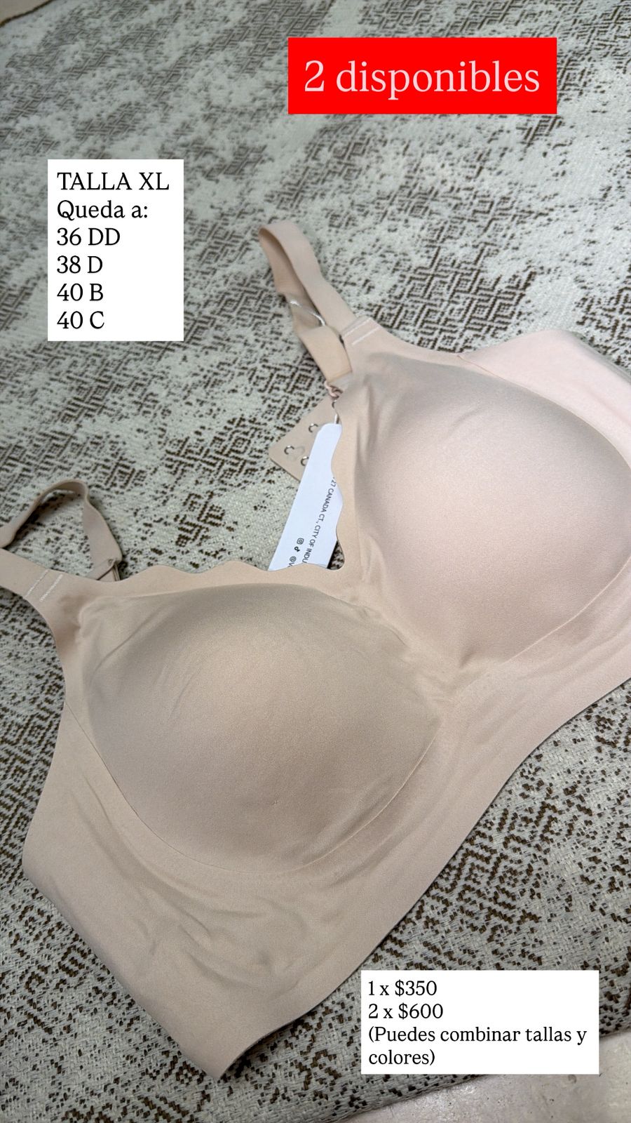 BRASSIER OEAK BEIGE XL