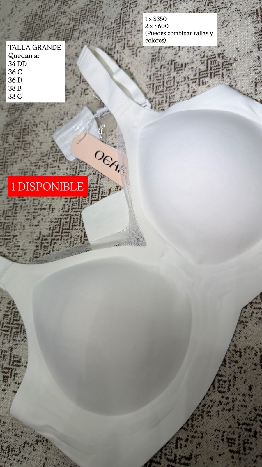 BRASSIER OEAK BLANCO GRANDE