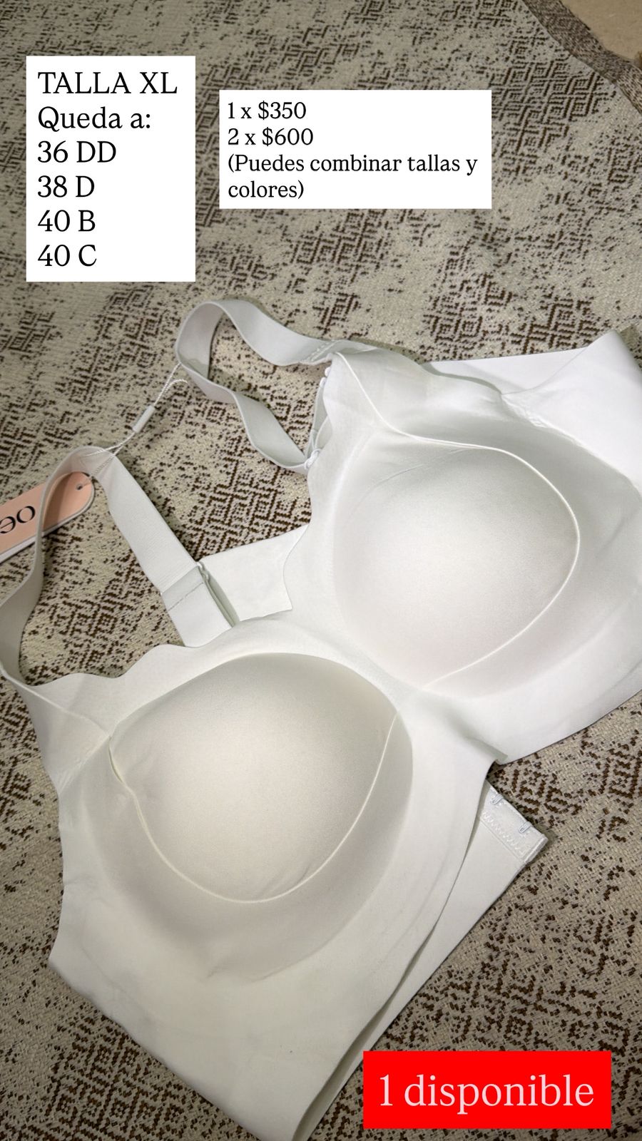 BRASSIER OEAK BLANCO XL