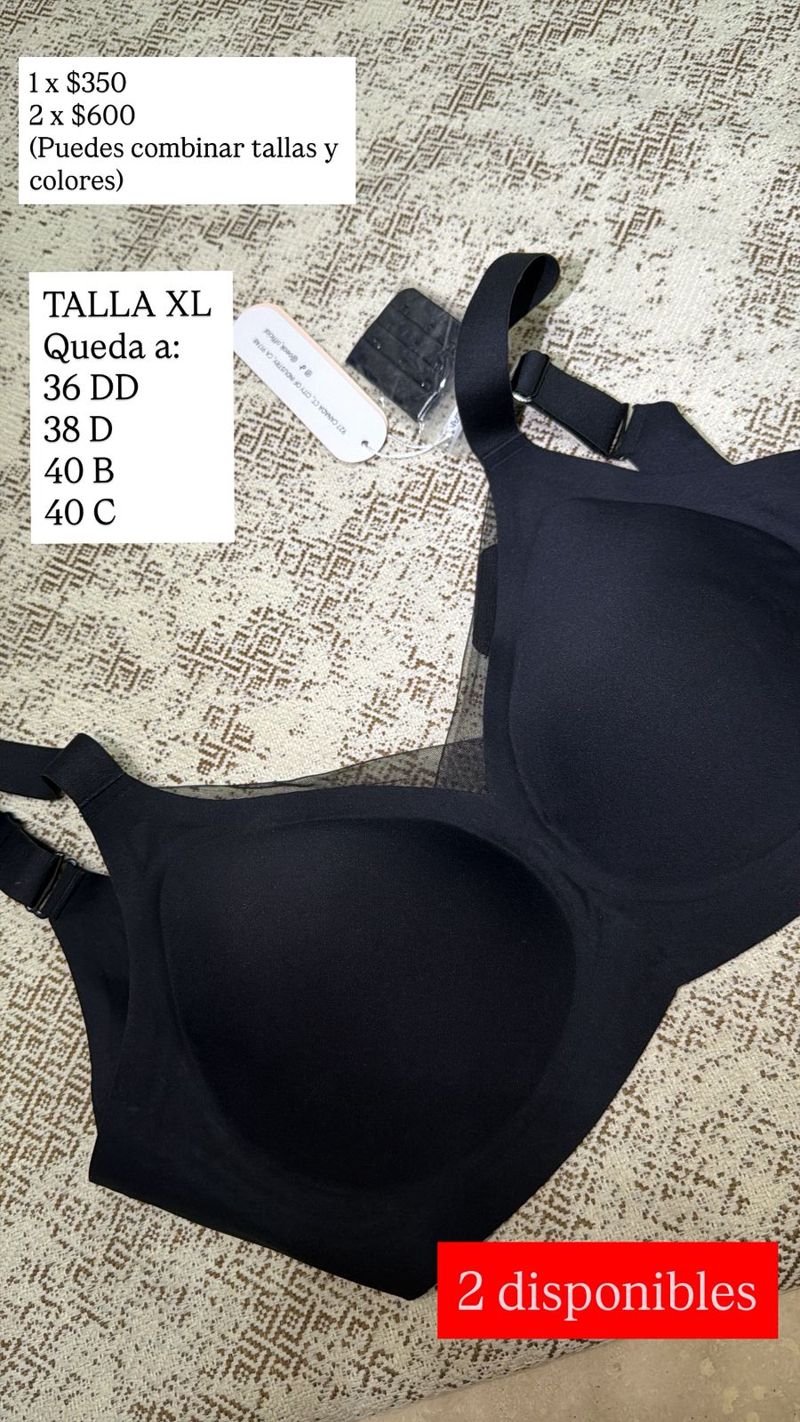 BRASSIER OEAK NEGRO XL