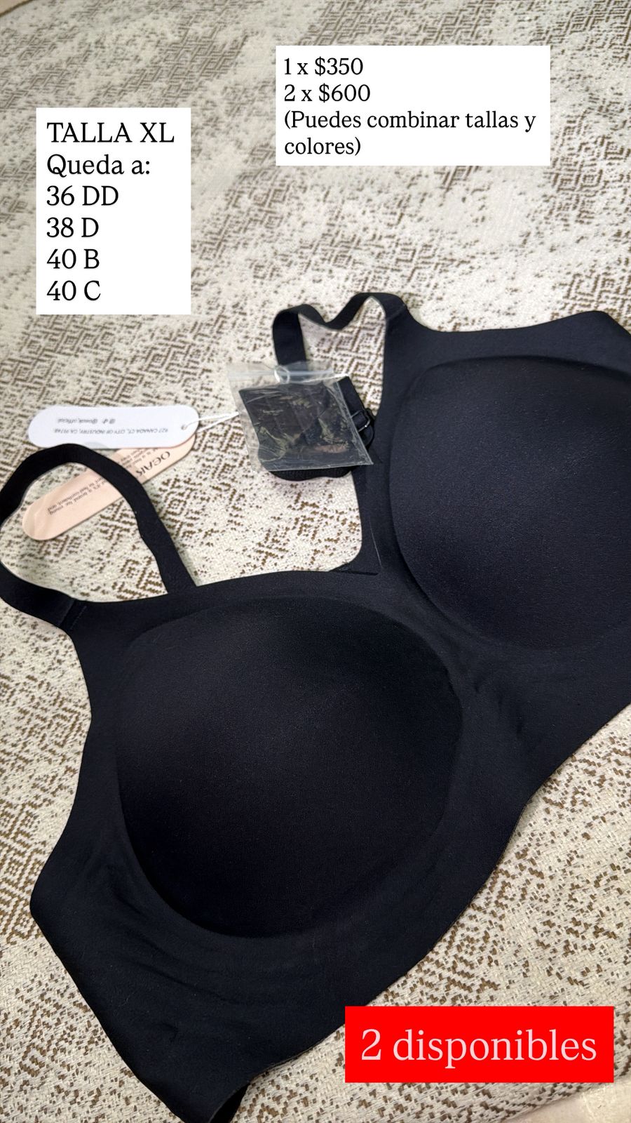 BRASSIER OEAK NEGRO XL
