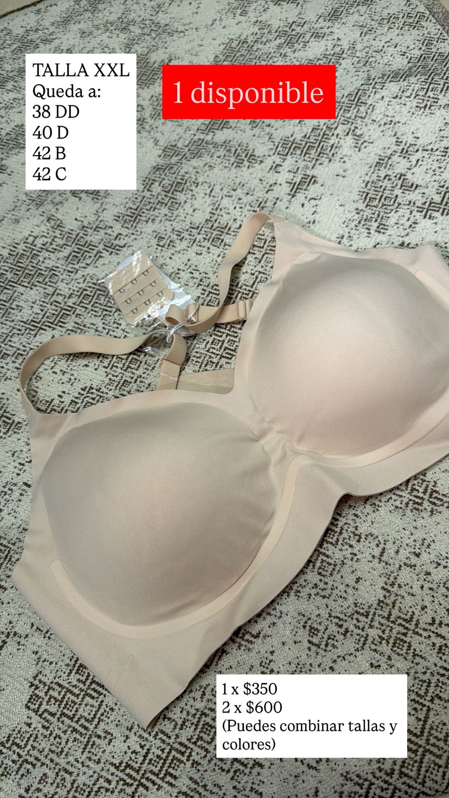 BRASSIER OEAK BEIGE XXL