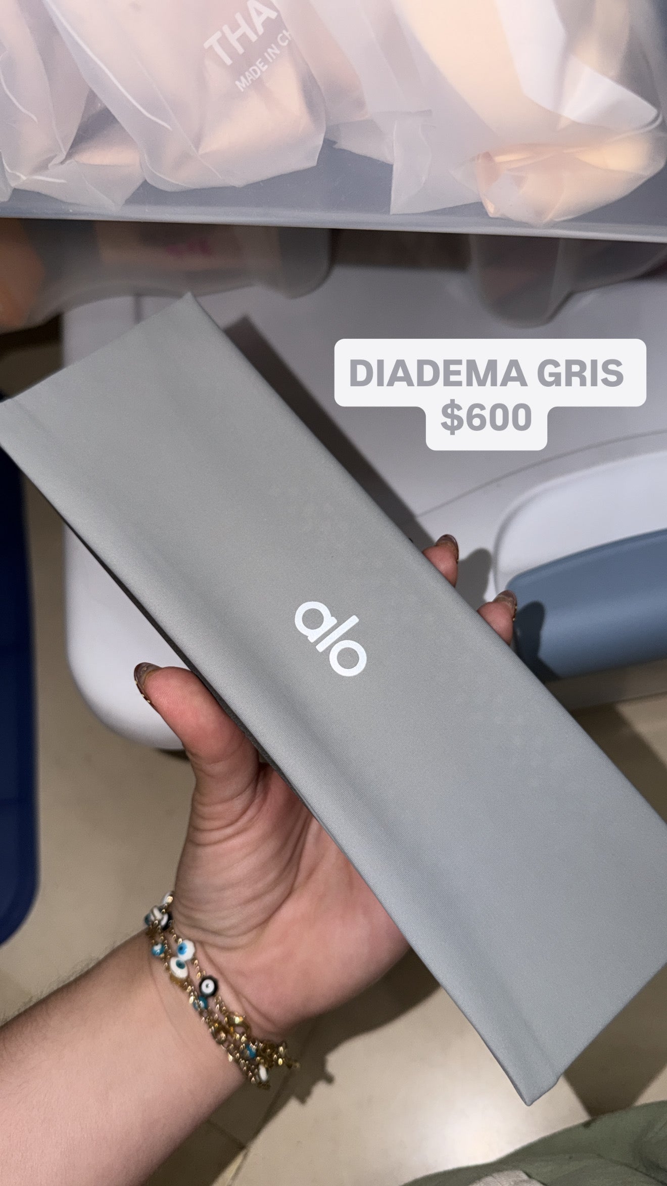 DIADEMA ALO GRIS