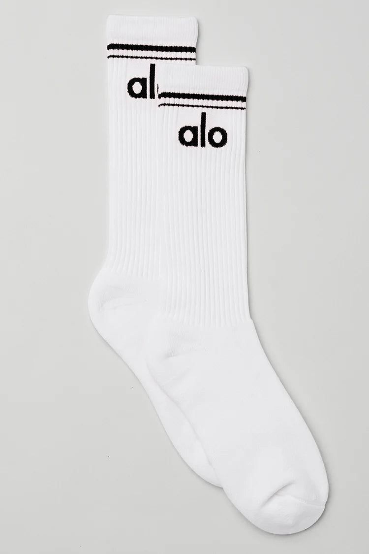 UNISEX THROWBACK SOCK WHITE