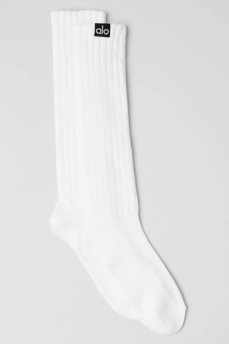 UNISEX SCRUNCH SOCK WHITE