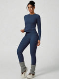 CONJUNTO DEPORTIVO MANGA LARGA AZUL