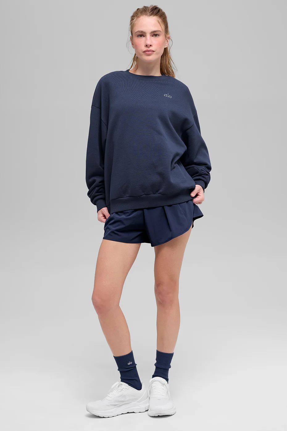 CREWNECK NAVY BLUE ALO