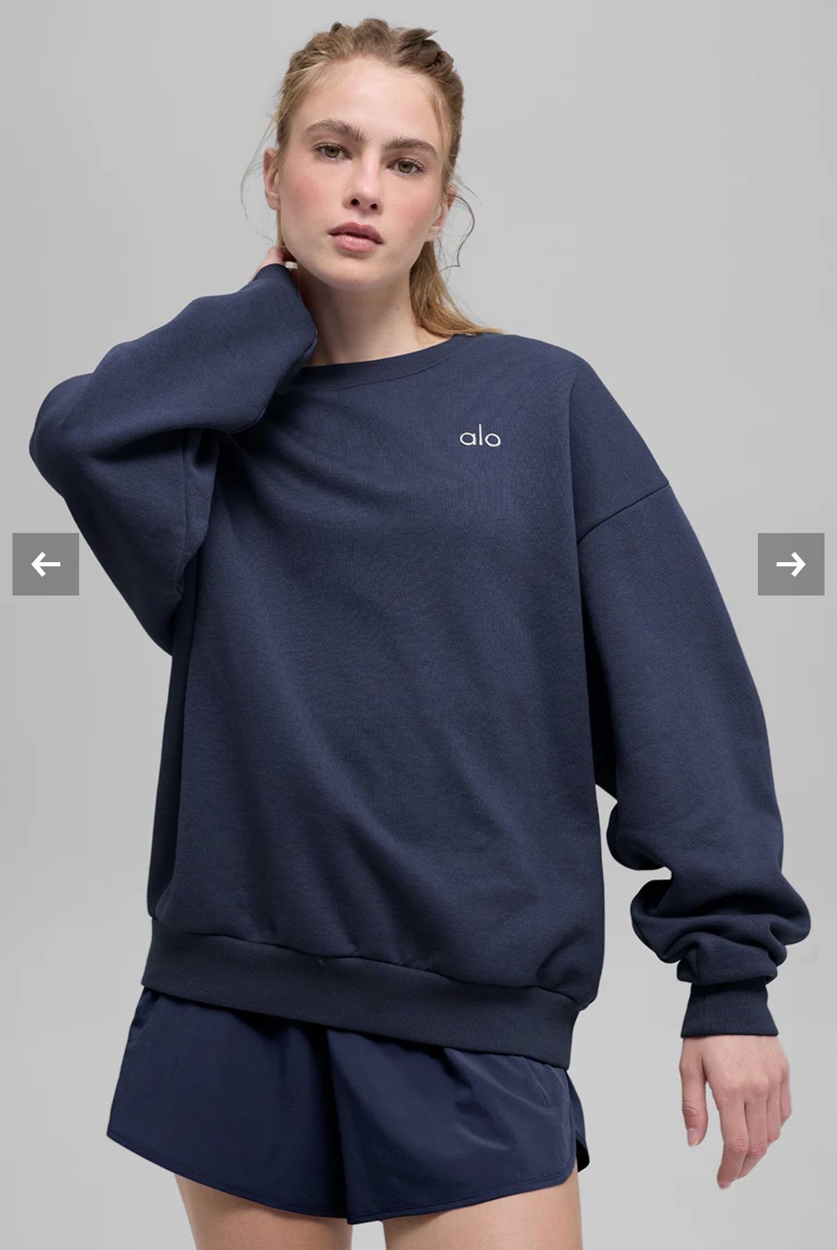 CREWNECK NAVY BLUE ALO