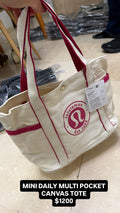 MINI TOTE LULULEMON WHITE PINK