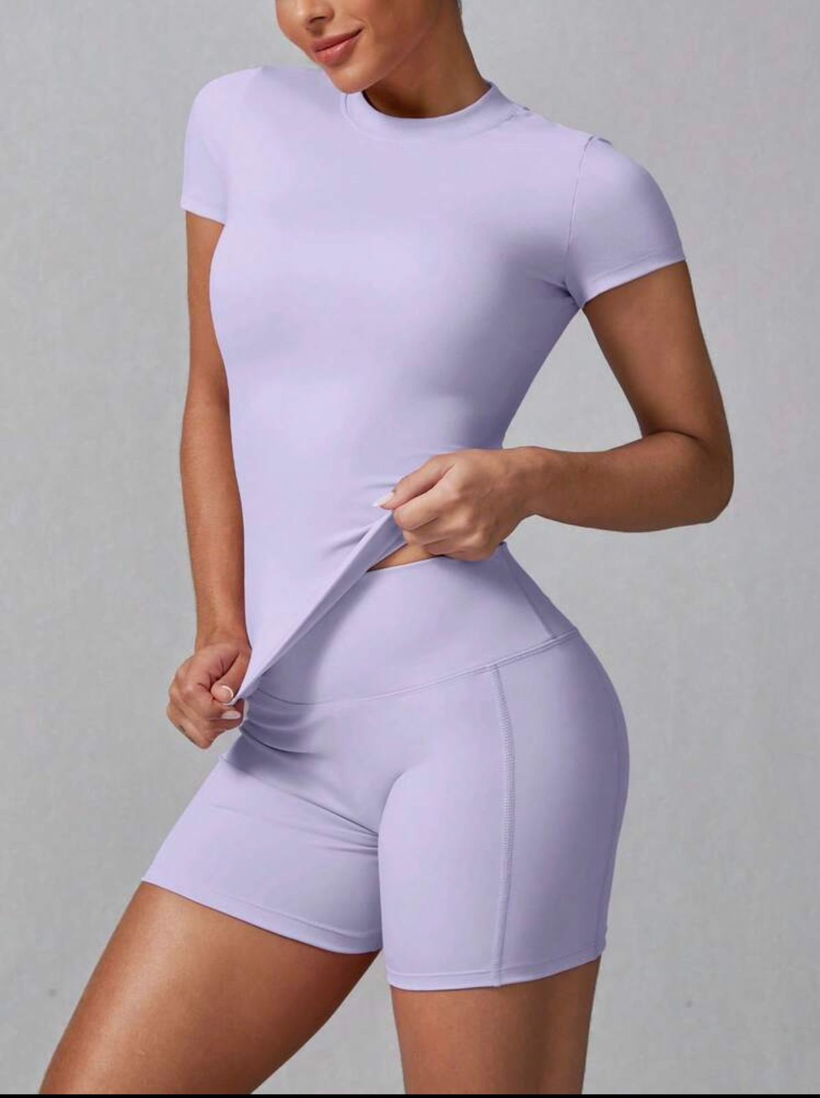 CONJUNTO DE SHORT LILA