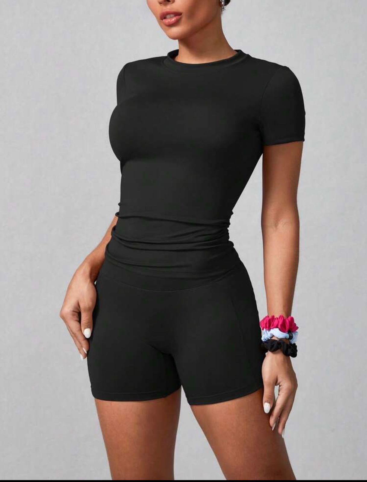 CONJUNTO DE SHORT NEGRO