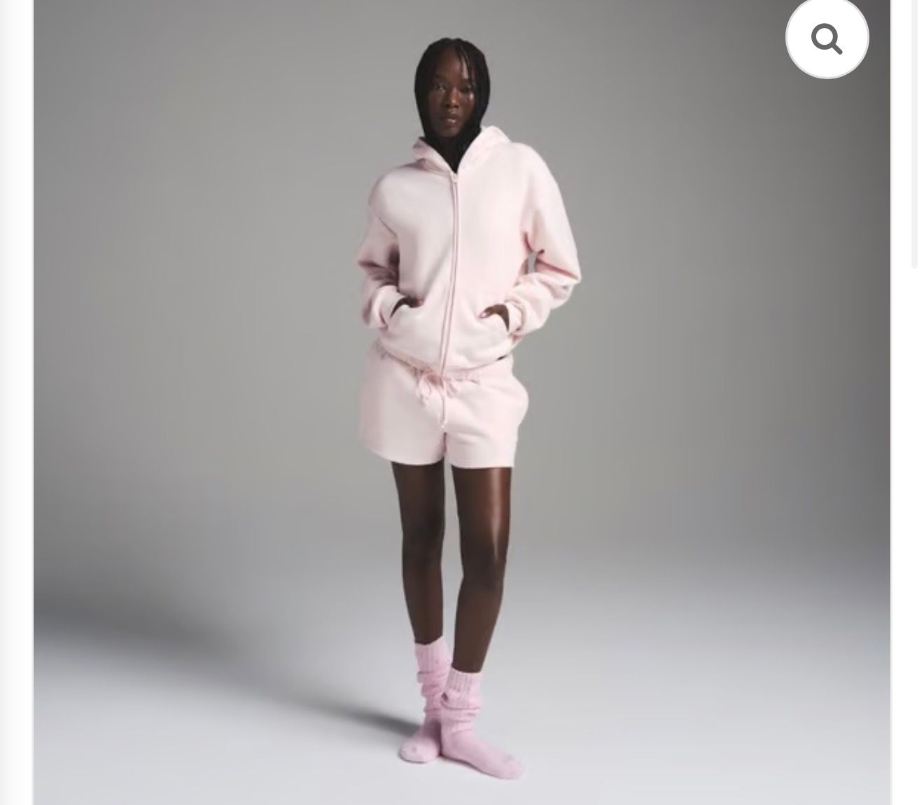 ZIP HOODIE SKIMS PINK