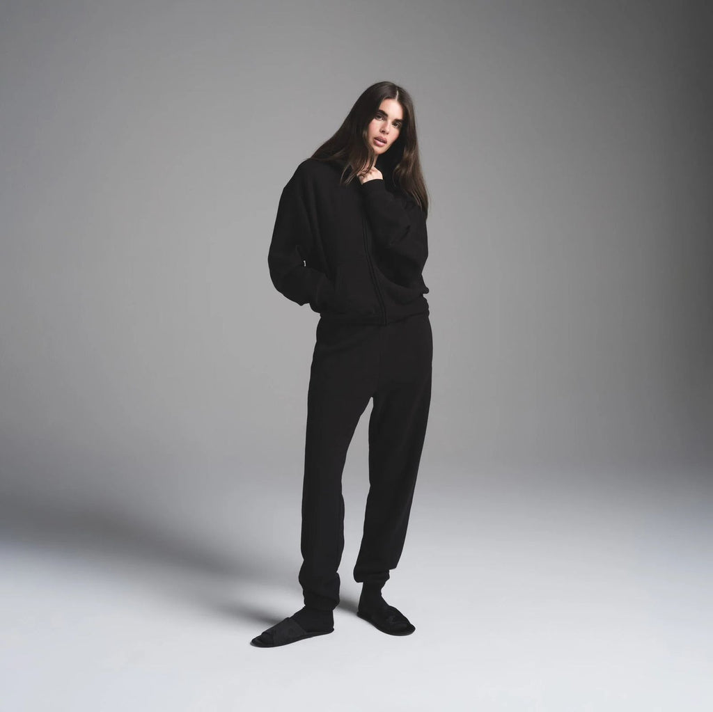 ZIP HOODIE SKIMS BLACK