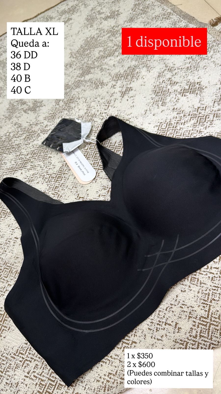 BRASSIER OEAK NEGRO XL