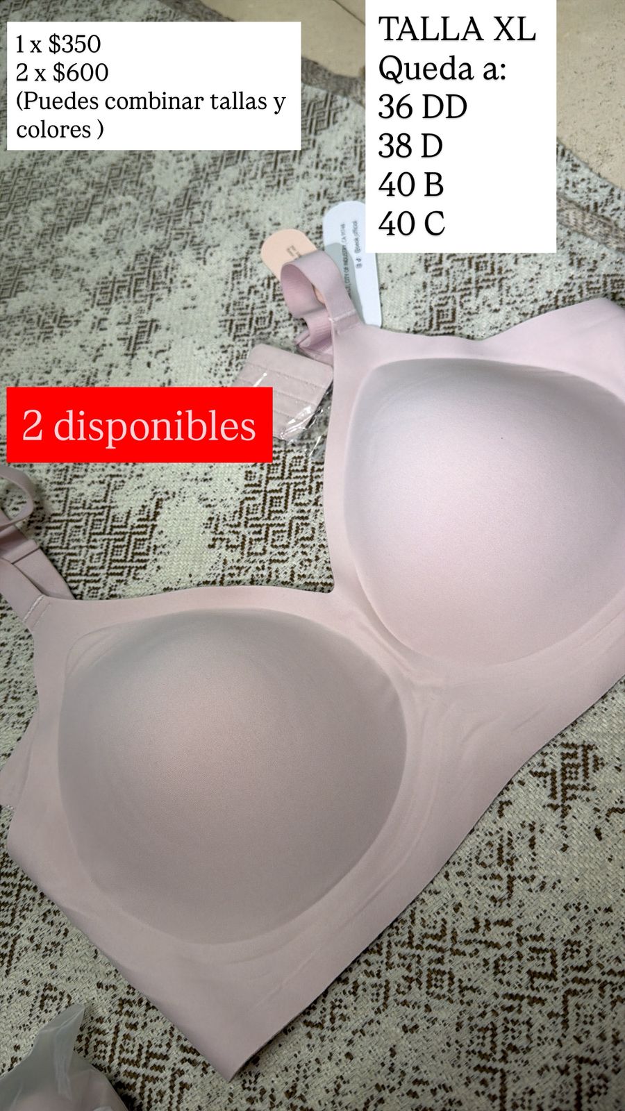 BRASSIER OEAK ROSA XL