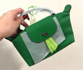 Mini Longchamp Verde Piel
